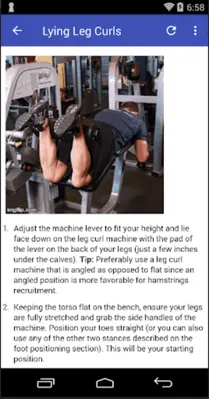 All Hamstrings Exercises android App screenshot 3